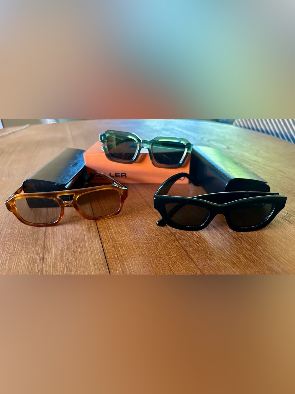 Meller Quince Sunglasses Trio - Black, Tortoise, Green
